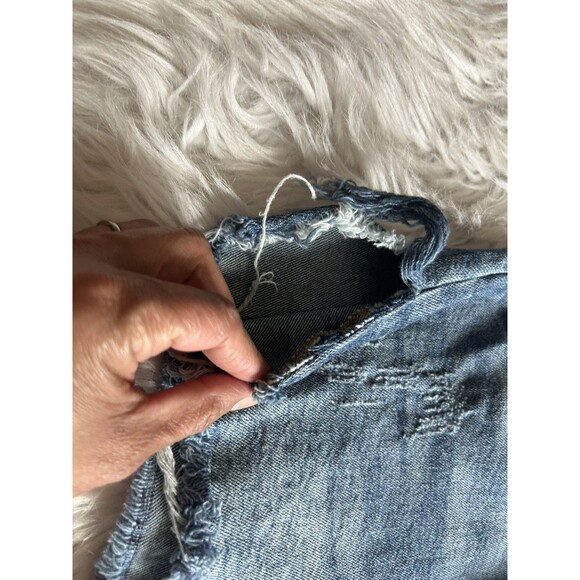 Wild Fable Women’s Size 8 Highest Rise Cut Off Jean Shorts Jorts Side Slits - Picture 4 of 11